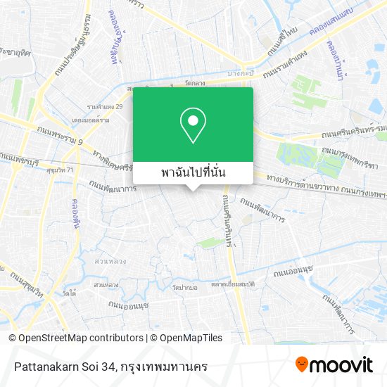 Pattanakarn Soi 34 แผนที่