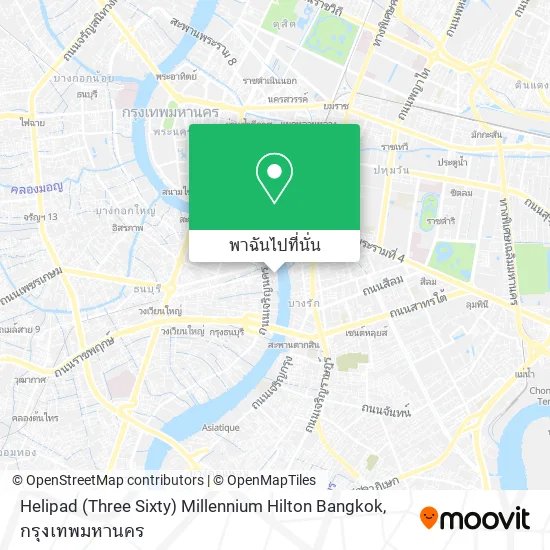 Helipad (Three Sixty) Millennium Hilton Bangkok แผนที่
