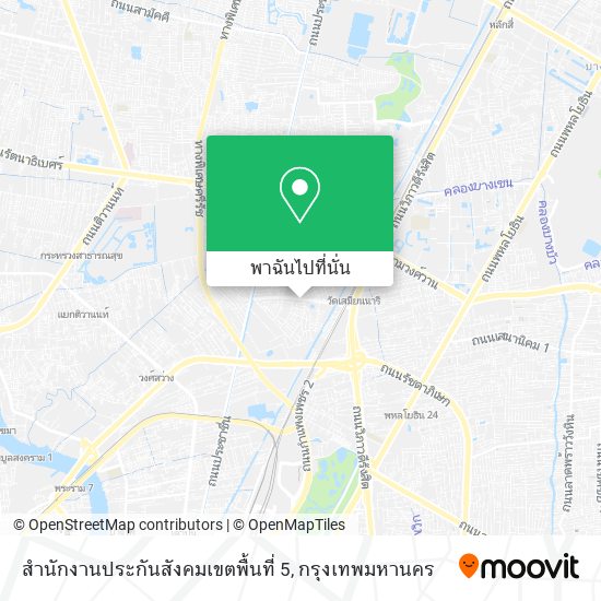 สำนักงานประกันสังคมเขตพื้นที่ 5 แผนที่