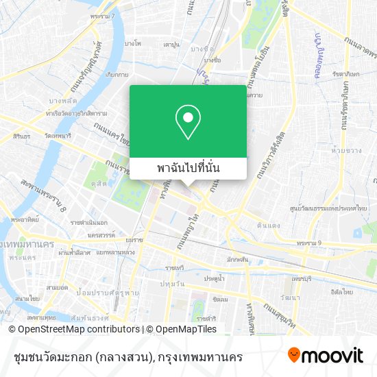 ชุมชนวัดมะกอก (กลางสวน) แผนที่