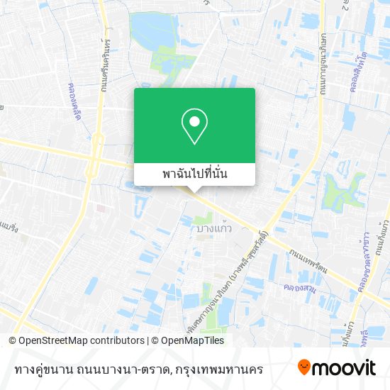 ทางคู่ขนาน ถนนบางนา-ตราด แผนที่