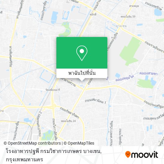 โรงอาหารปฐพี กรมวิชาการเกษตร บางเขน แผนที่