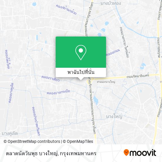 ตลาดนัดวันพุธ บางใหญ่ แผนที่