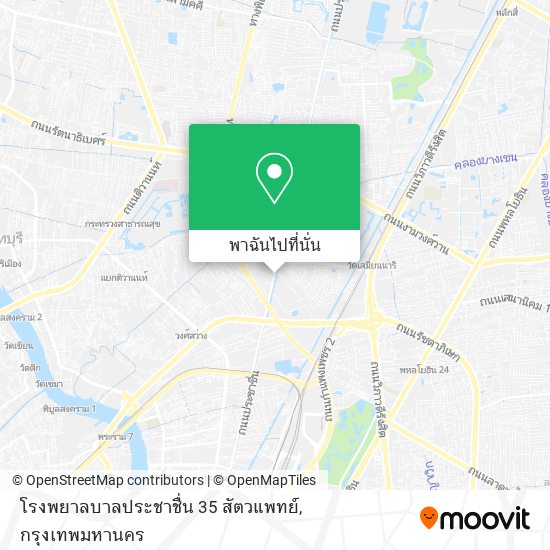 โรงพยาลบาลประชาชื่น 35 สัตวแพทย์ แผนที่