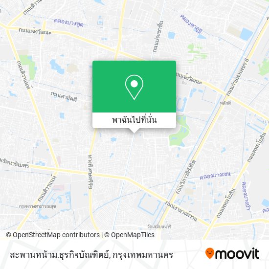 สะพานหน้าม.ธุรกิจบัณฑิตย์ แผนที่