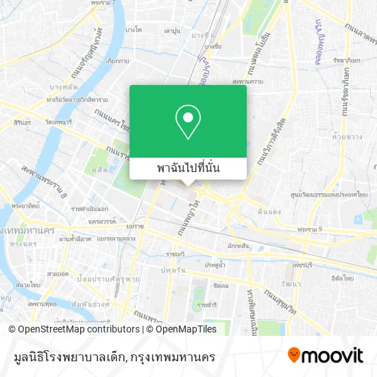 มูลนิธิโรงพยาบาลเด็ก แผนที่