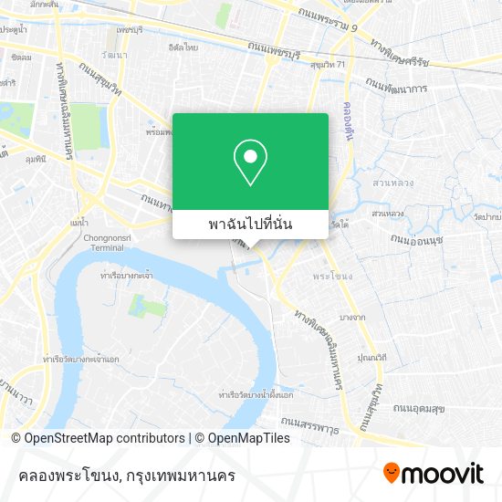 คลองพระโขนง แผนที่