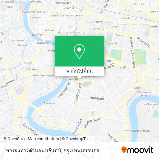 ทางลงทางด่วนถนนจันทน์ แผนที่
