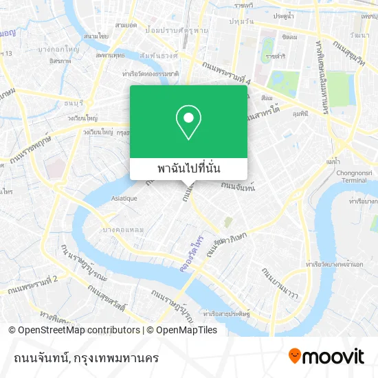 ถนนจันทน์ แผนที่