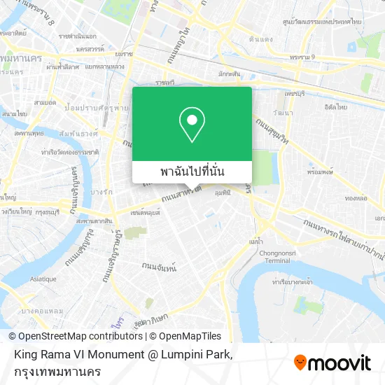 King Rama VI Monument @ Lumpini Park แผนที่