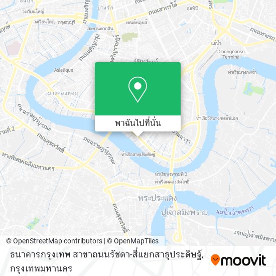 ธนาคารกรุงเทพ สาขาถนนรัชดา-สี่แยกสาธุประดิษฐ์ แผนที่