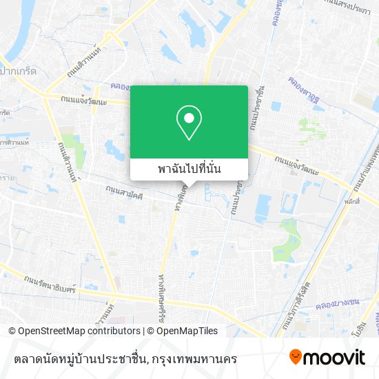 ตลาดนัดหมู่บ้านประชาชื่น แผนที่