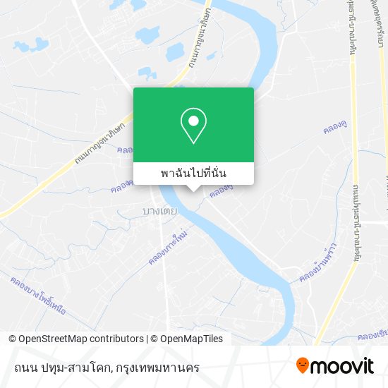 ถนน ปทุม-สามโคก แผนที่