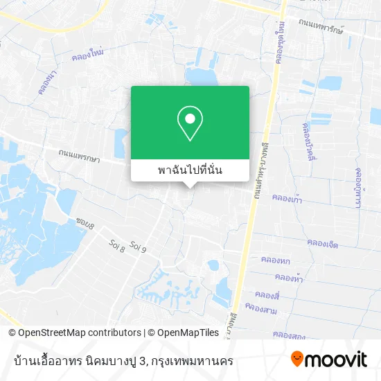 บ้านเอื้ออาทร นิคมบางปู 3 แผนที่