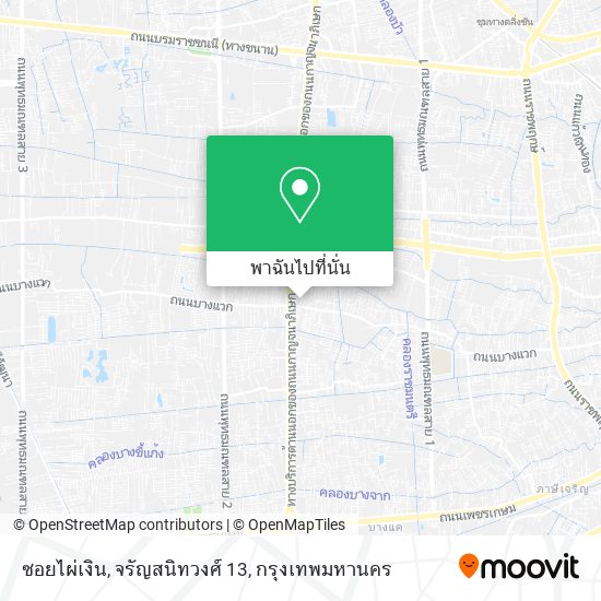 ซอยไผ่เงิน, จรัญสนิทวงศ์ 13 แผนที่