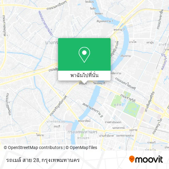 รถเมล์ สาย 28 แผนที่