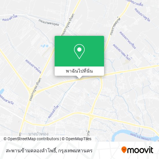 สะพานข้ามคลองลำโพธิ์ แผนที่