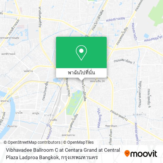 Vibhavadee Ballroom C at Centara Grand at Central Plaza Ladproa Bangkok แผนที่