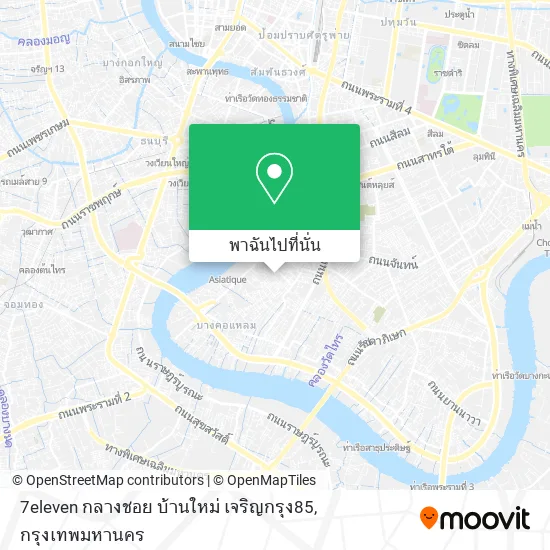 7eleven กลางชอย บ้านใหม่ เจริญกรุง85 แผนที่