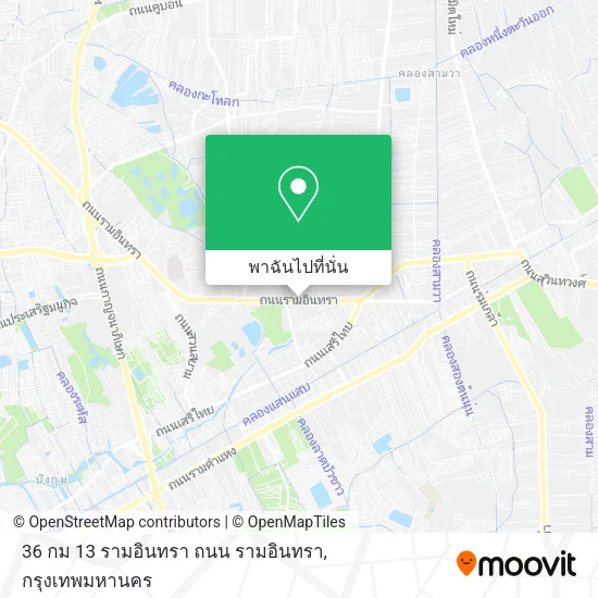 36 กม 13 รามอินทรา ถนน รามอินทรา แผนที่