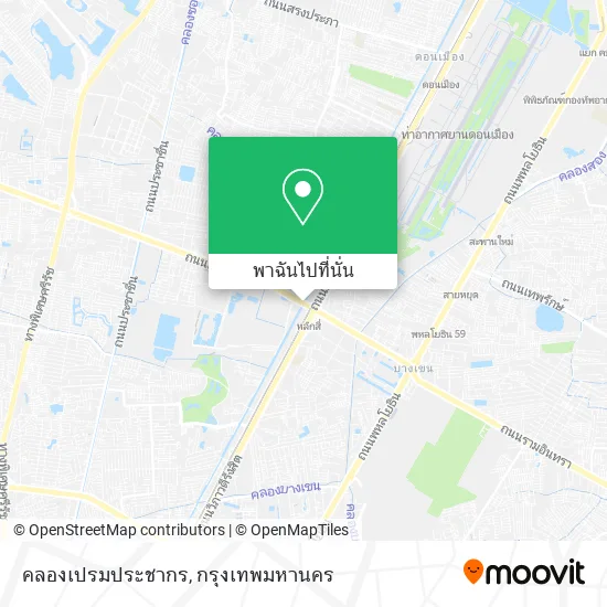 คลองเปรมประชากร แผนที่
