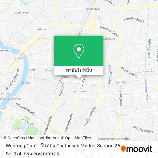 Wantong Café - วันทอง Chatuchak Market Section 26 Soi 1 / 4 แผนที่