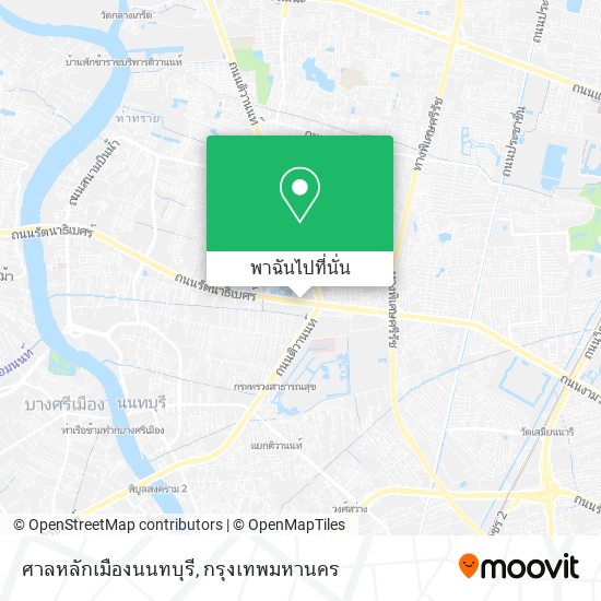 ศาลหลักเมืองนนทบุรี แผนที่