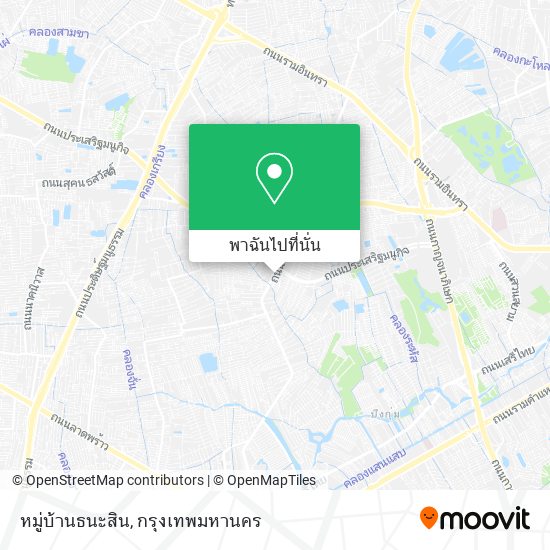 หมู่บ้านธนะสิน แผนที่