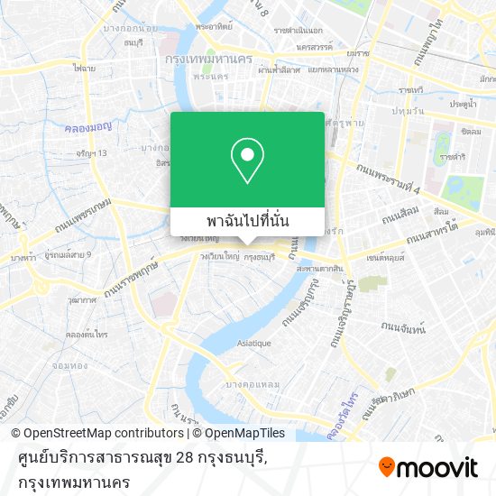 ศูนย์บริการสาธารณสุข 28 กรุงธนบุรี แผนที่