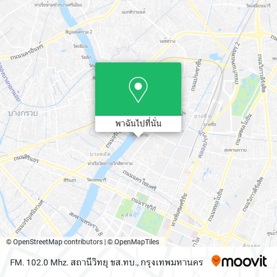 FM. 102.0 Mhz. สถานีวิทยุ ขส.ทบ. แผนที่