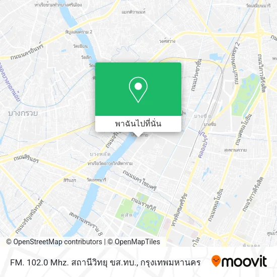 FM. 102.0 Mhz. สถานีวิทยุ ขส.ทบ. แผนที่
