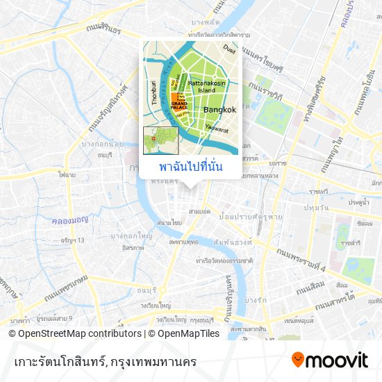 เกาะรัตนโกสินทร์ แผนที่