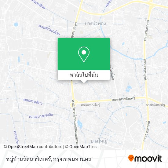 หมู่บ้านรัตนาธิเบศร์ แผนที่