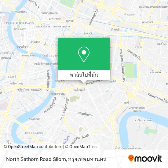 North Sathorn Road Silom แผนที่