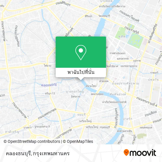 คลองธนบุรี แผนที่