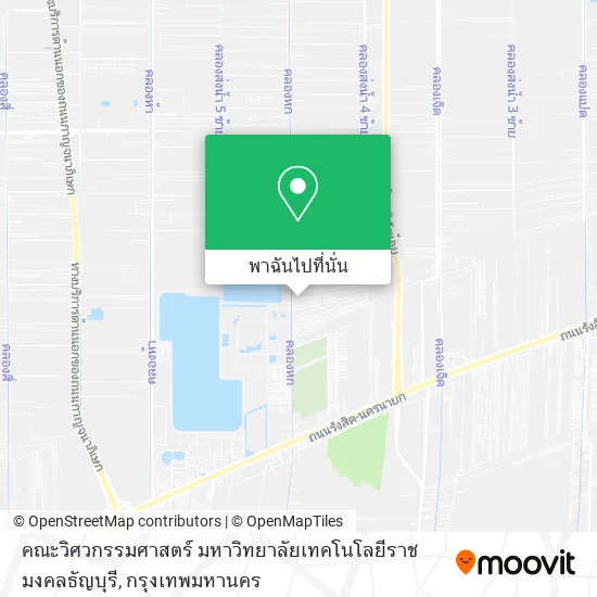 คณะวิศวกรรมศาสตร์ มหาวิทยาลัยเทคโนโลยีราชมงคลธัญบุรี แผนที่
