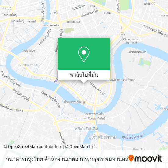 ธนาคารกรุงไทย สำนักงานเขตสาทร แผนที่
