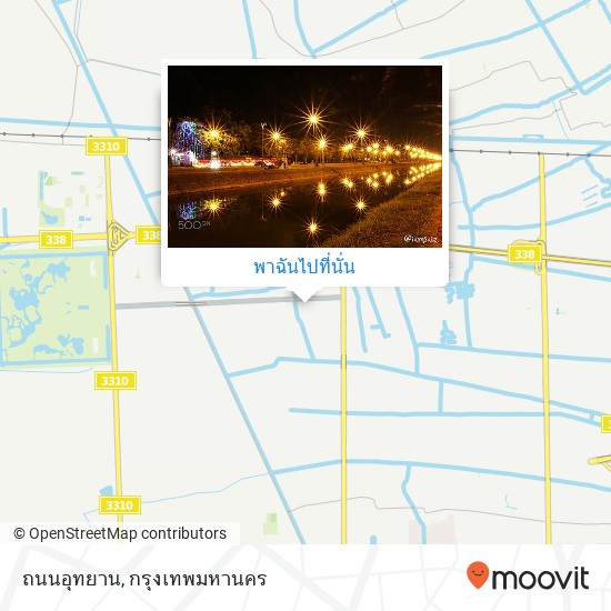 ถนนอุทยาน แผนที่