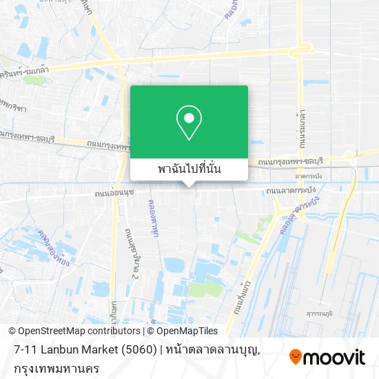 7-11 Lanbun Market (5060) | หน้าตลาดลานบุญ แผนที่
