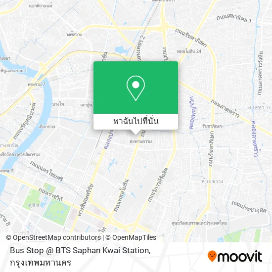Bus Stop @ BTS Saphan Kwai Station แผนที่