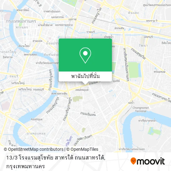 13 / 3 โรงแรมสุโขทัย สาทรใต้ ถนนสาทรใต้ แผนที่