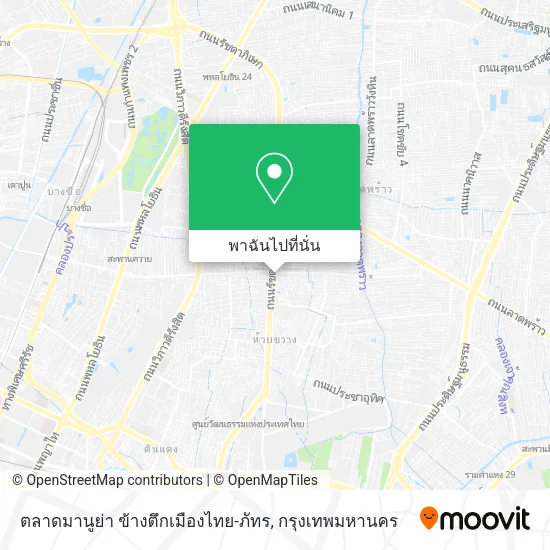 ตลาดมานูย่า ข้างตึกเมืองไทย-ภัทร แผนที่