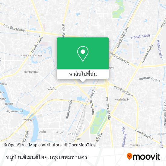 หมู่บ้านซิเมนต์ไทย แผนที่