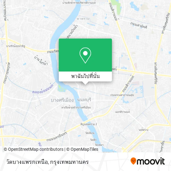 วัดบางแพรกเหนือ แผนที่