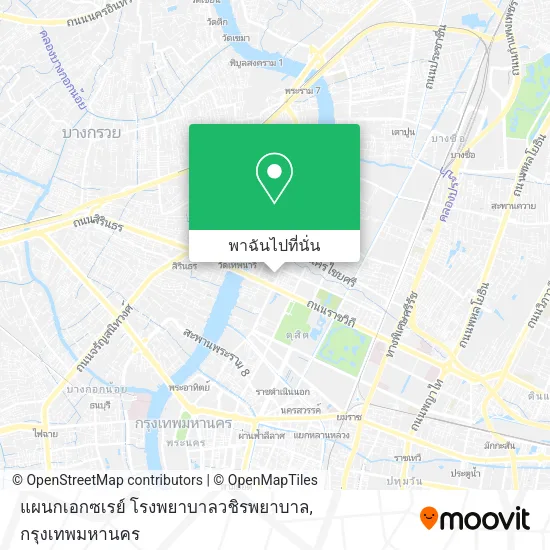 แผนกเอกซเรย์ โรงพยาบาลวชิรพยาบาล แผนที่