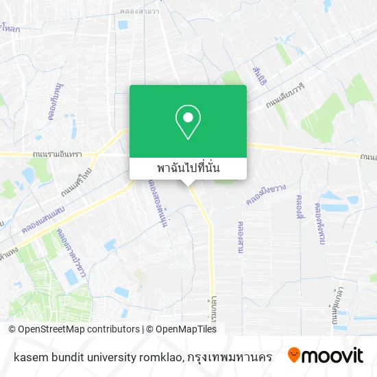 kasem bundit university romklao แผนที่