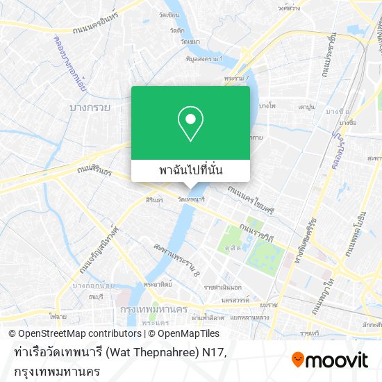 ท่าเรือวัดเทพนารี (Wat Thepnahree) N17 แผนที่