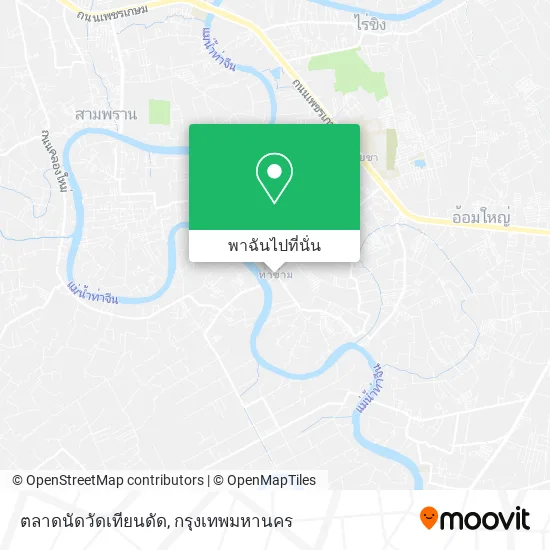ตลาดนัดวัดเทียนดัด แผนที่