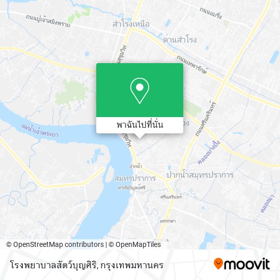 โรงพยาบาลสัตว์บุญศิริ แผนที่