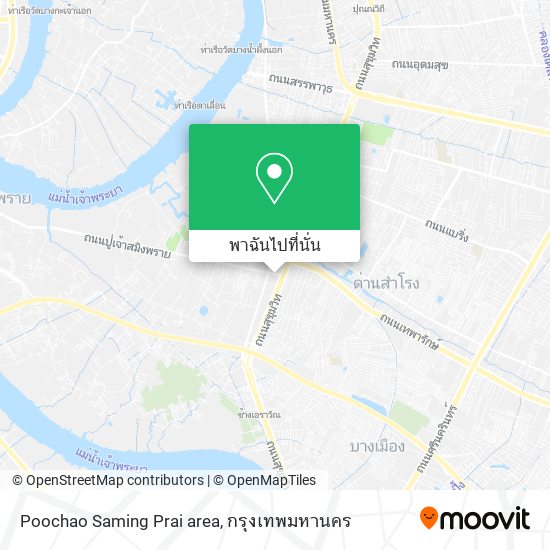 Poochao Saming Prai area แผนที่